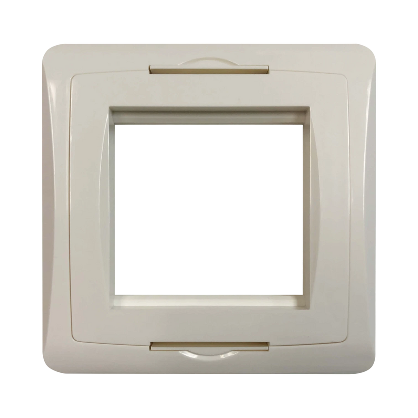 Tripp Lite Single-Gang UK-Style Gang Frame for Insert Modules, Hidden Screws, White, TAA — Being Shipped