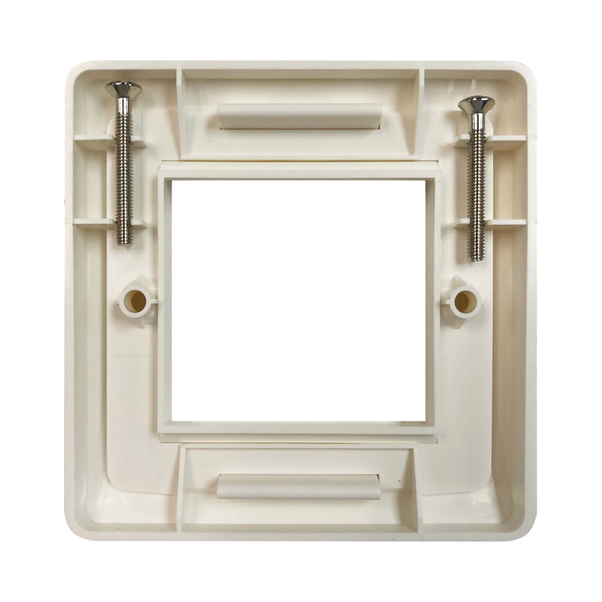 Tripp Lite Single-Gang UK-Style Gang Frame for Insert Modules, Hidden Screws, White, TAA — Being Shipped