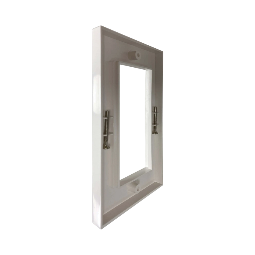 Tripp Lite Double-Gang UK-Style Gang Frame for Insert Modules, White, TAA — Being Shipped