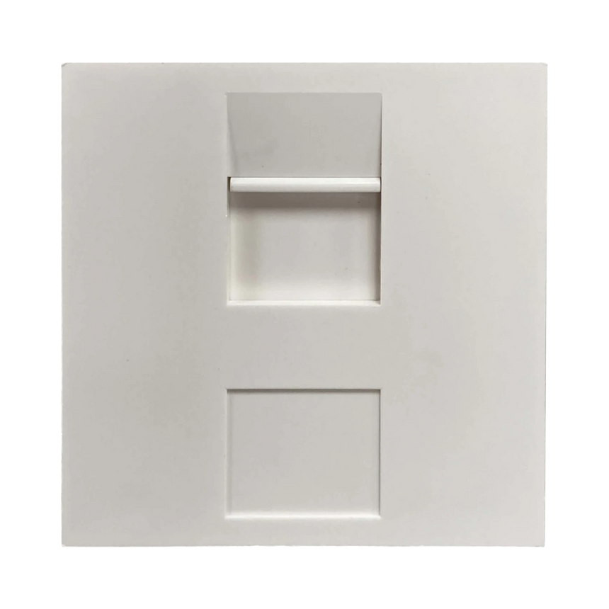 Tripp Lite 1-Port UK-Style Unloaded Shuttered Module, 50 x 50 mm, White, TAA — Being Shipped