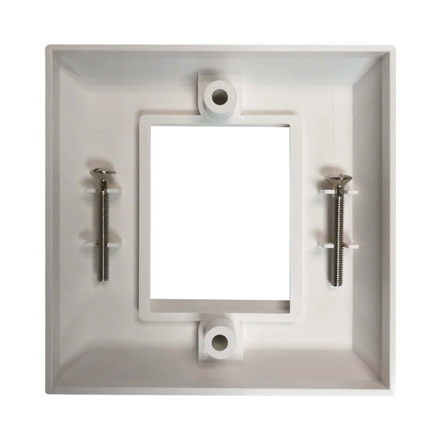 Tripp Lite 1-Port UK-Style Gang Frame for 6C-Type Insert Module, White — Being Shipped