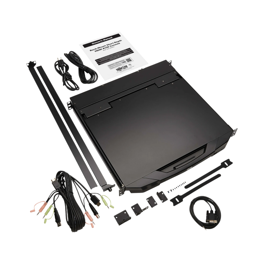 Tripp Lite 1U Rack-Mount Short-Depth HDMI KVM Console with 18.5 in. LCD, TAA — Being Shipped