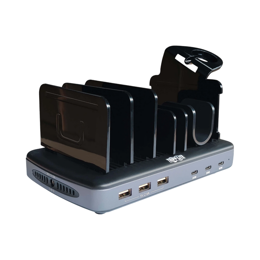 Tripp Lite 120W Multi-Device Charging Station, 60W USB-C, 2x 20W USB-C, and 3x USB-A Ports for Smartphone, Tablet and Apple Watch with Storage — Being Shipped