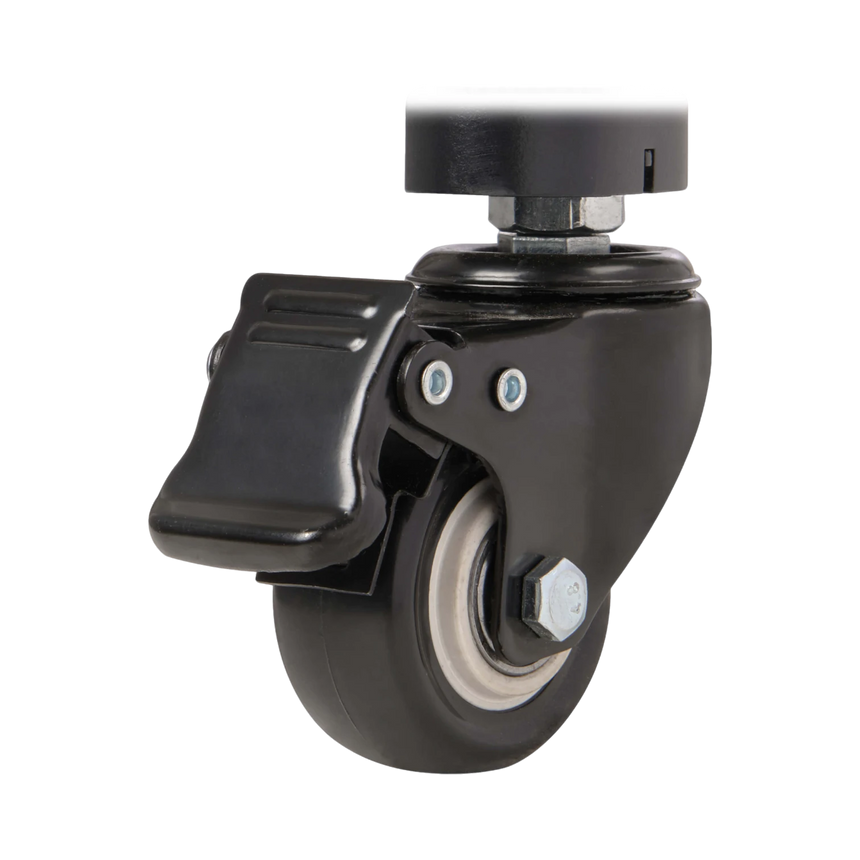 Tripp Lite Premier Rolling TV Cart for 32" to 55" Displays, Black Glass Base and Shelf, Locking Casters — Being Shipped