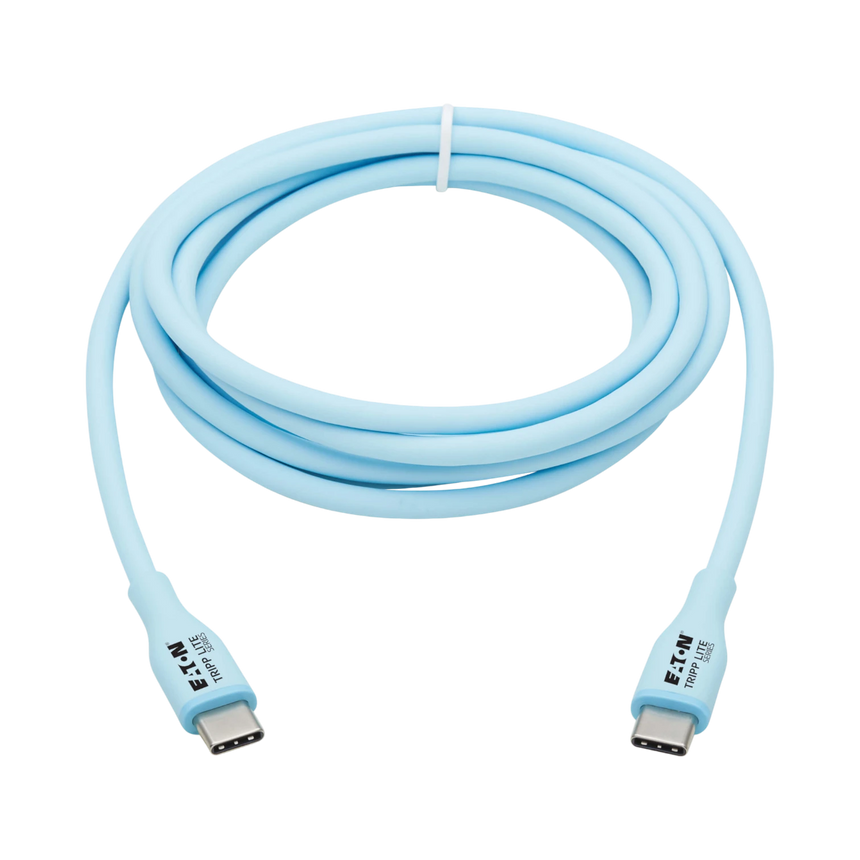 Tripp Lite Safe-IT USB-C Antibacterial 6 ft Cable Light Blue — Being Shipped