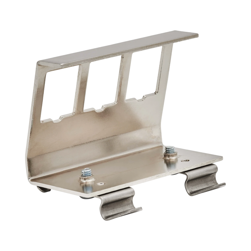 Tripp Lite 3-Port Metal DIN-Rail Mounting Module for Snap-In Keystone Jacks and Couplers, Silver, TAA — Being Shipped