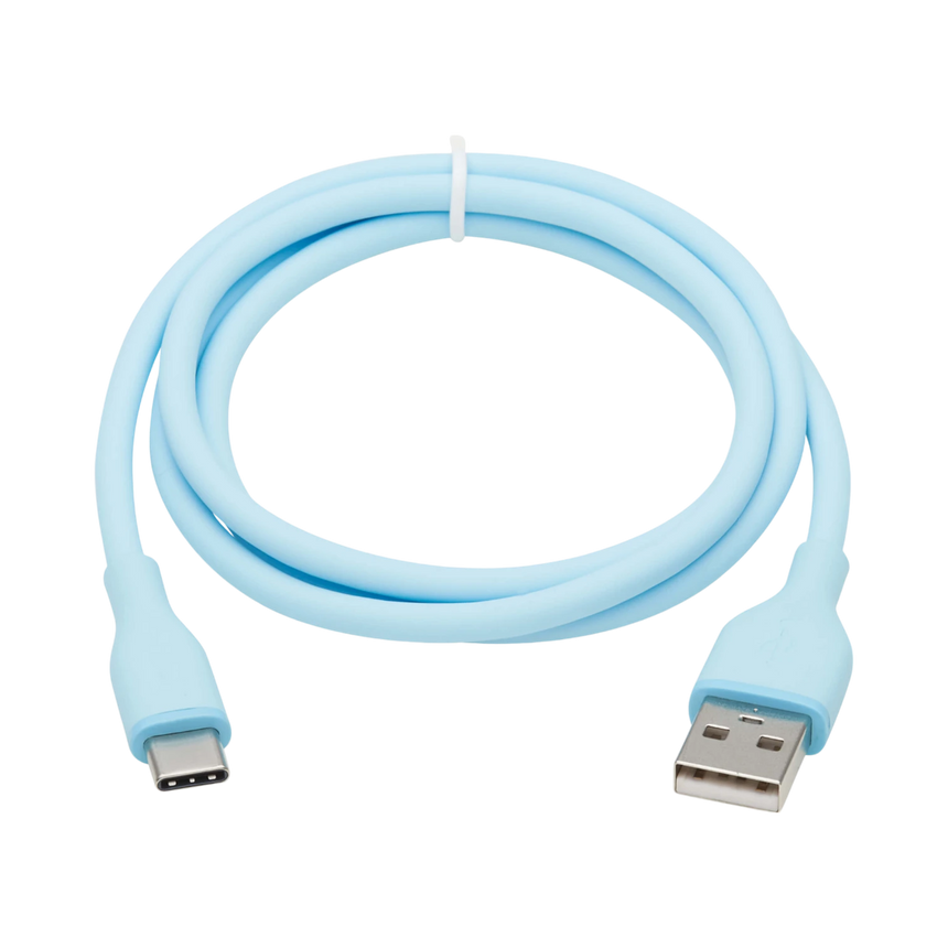 Tripp Lite Safe-IT 3ft USB-A to USB-C Antibacterial Cable (Light Blue) — Being Shipped