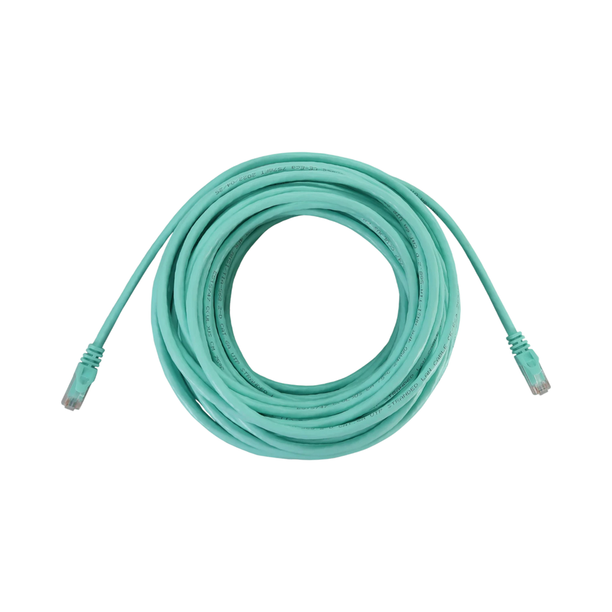 Tripp Lite Cat6a 10G Snagless Molded UTP Ethernet Cable (RJ45 M/M), PoE, Aqua, 50 ft. (15.2 m) — Being Shipped