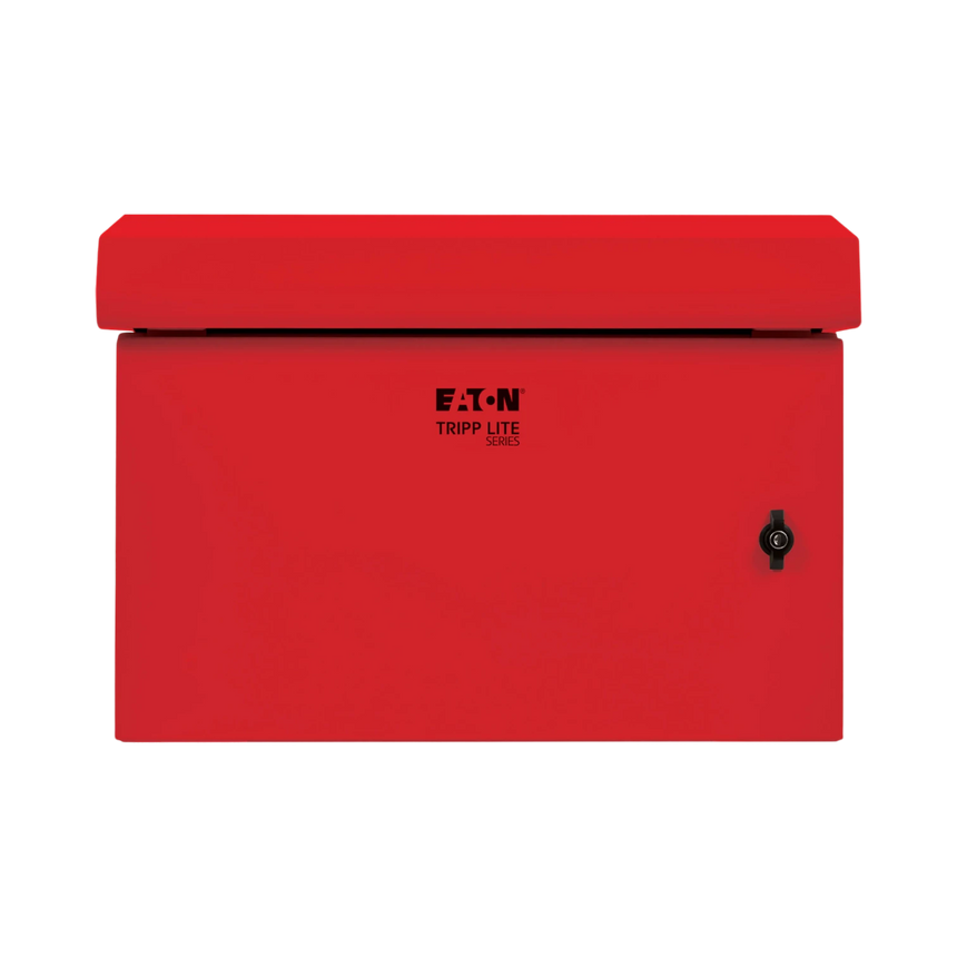 Tripp Lite SmartRack Industrial Enclosure, NEMA 3R, Wall Mount, Metal, Locking, Fan With Thermal Switch, 16.5 in. Depth, 6U, Red — Being Shipped