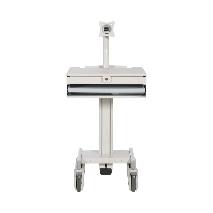 Tripp Lite Mobile Workstation with Monitor Arm, Casters, Locking Drawer, TAA-compliant — Being Shipped