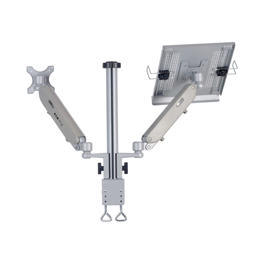 Tripp Lite Full-Motion Desktop Clamp for Laptop and 17" to 32" Monitor, Aluminum, TAA — Being Shipped