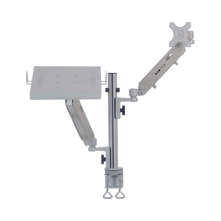 Tripp Lite Full-Motion Desktop Clamp for Laptop and 17" to 32" Monitor, Aluminum, TAA — Being Shipped
