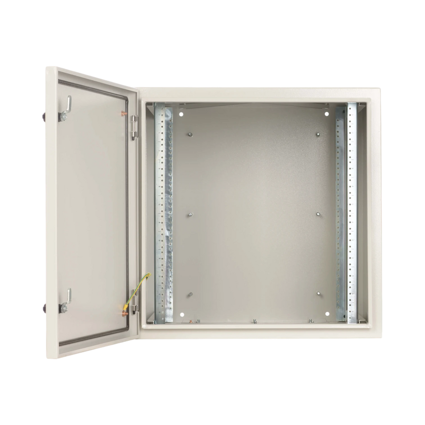 Tripp Lite SmartRack Industrial Enclosure with Lock, NEMA 4, Wall Mount, Metal Construction, 23 in. Depth, 12U, Gray — Being Shipped
