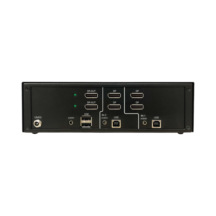 Tripp Lite Secure KVM Switch, 2-Port, Dual Head, DisplayPort to DisplayPort, 4K, NIAP PP4.0, Audio, TAA — Being Shipped