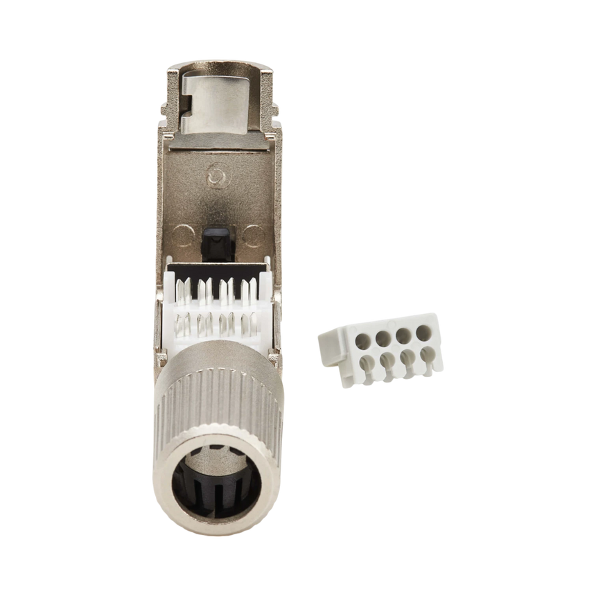 Tripp Lite Cat8 STP Class 1 Field-Termination Plug, 568A/568B, TAA — Being Shipped