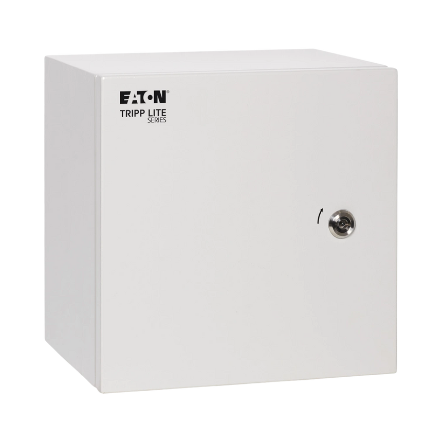 Tripp Lite SmartRack Outdoor Industrial Enclosure with Lock, NEMA 4, Surface Mount, Metal Construction, 12 x 12 x 10 in., Gray — Being Shipped