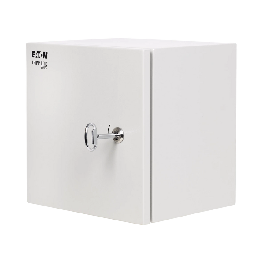 Tripp Lite SmartRack Outdoor Industrial Enclosure with Lock, NEMA 4, Surface Mount, Metal Construction, 12 x 12 x 10 in., Gray — Being Shipped