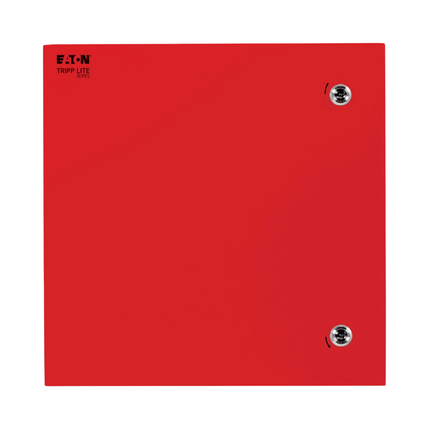 Tripp Lite SmartRack Outdoor Industrial Enclosure with Lock, NEMA 4, Surface Mount, Metal Construction, 18 x 18 x 10 in., Red — Being Shipped