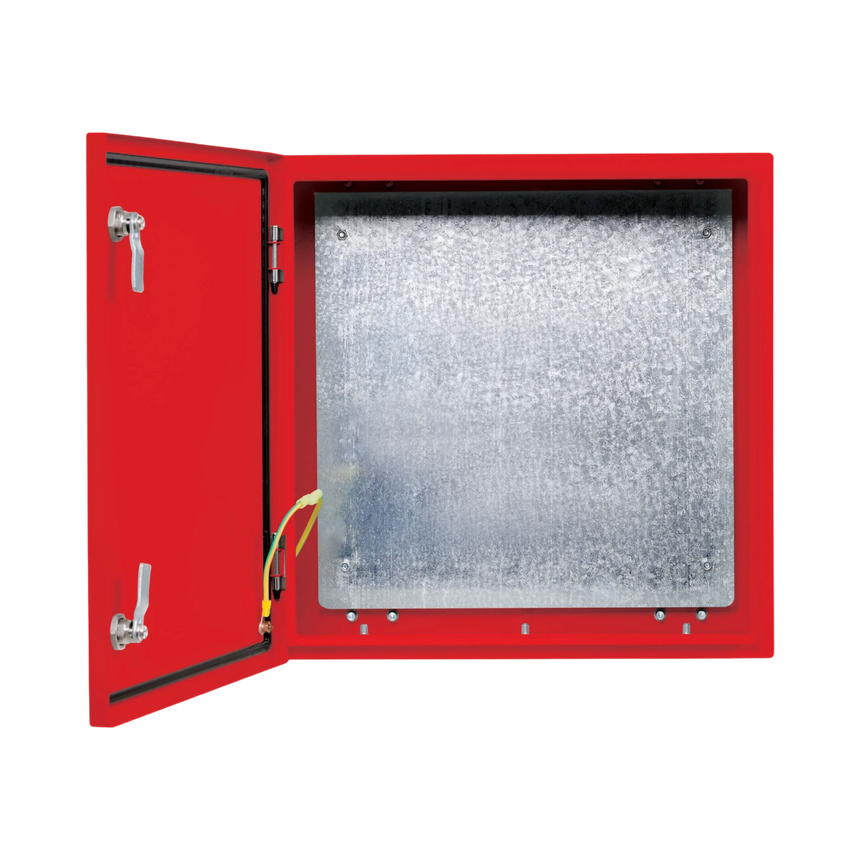 Tripp Lite SmartRack Outdoor Industrial Enclosure with Lock, NEMA 4, Surface Mount, Metal Construction, 18 x 18 x 10 in., Red — Being Shipped