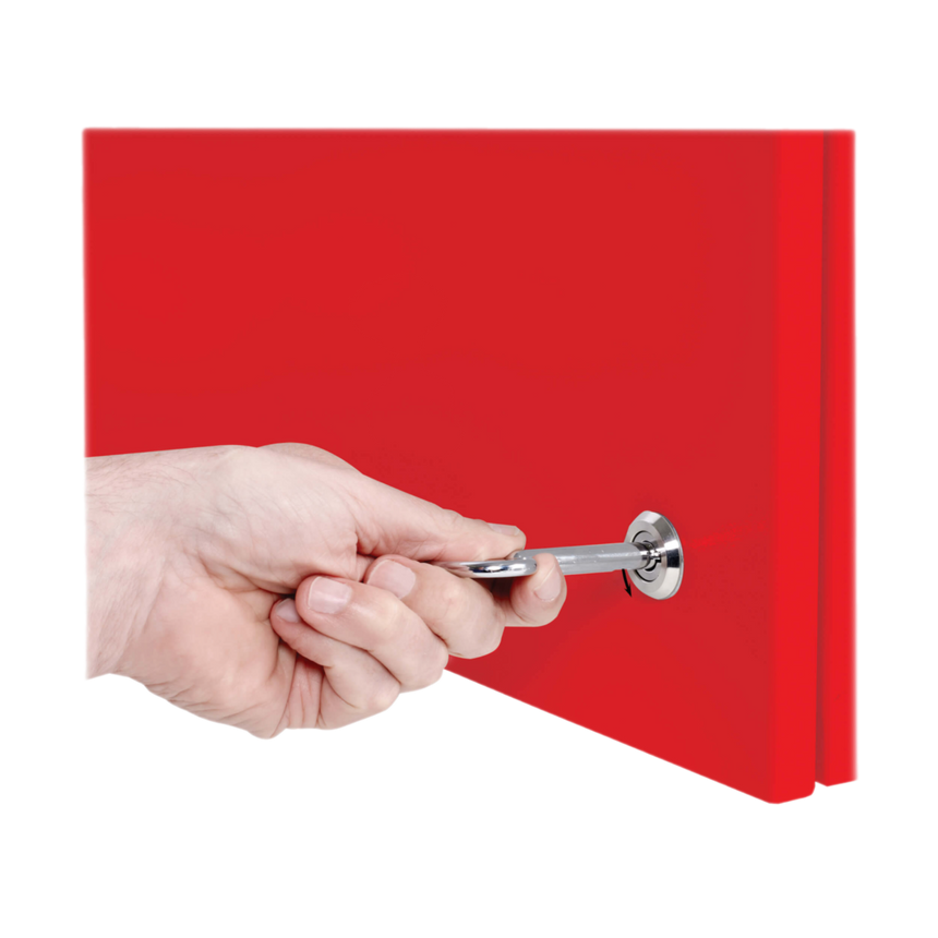 Tripp Lite SmartRack Outdoor Industrial Enclosure with Lock, NEMA 4, Surface Mount, Metal Construction, 18 x 18 x 10 in., Red — Being Shipped