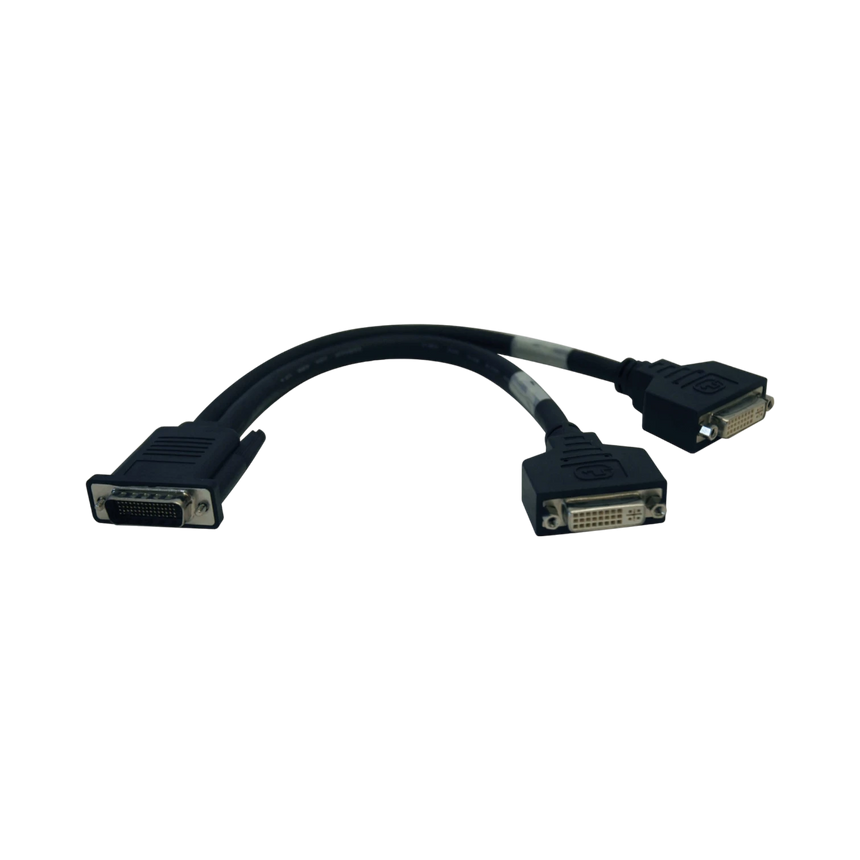 Tripp Lite DMS-59 to Dual DVI Splitter Y Cable (M to 2x DVI-I F), 1 ft. (0.31 m) — Being Shipped