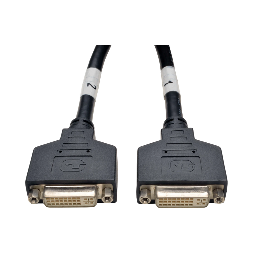 Tripp Lite DMS-59 to Dual DVI Splitter Y Cable (M to 2x DVI-I F), 1 ft. (0.31 m) — Being Shipped