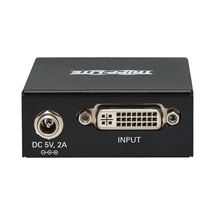 Tripp Lite 2-Port DVI over Cat5/6 Splitter/Extender, Box-Style Transmitter for Video, DVI-D Single Link, 200 ft. (60 m), TAA — Being Shipped