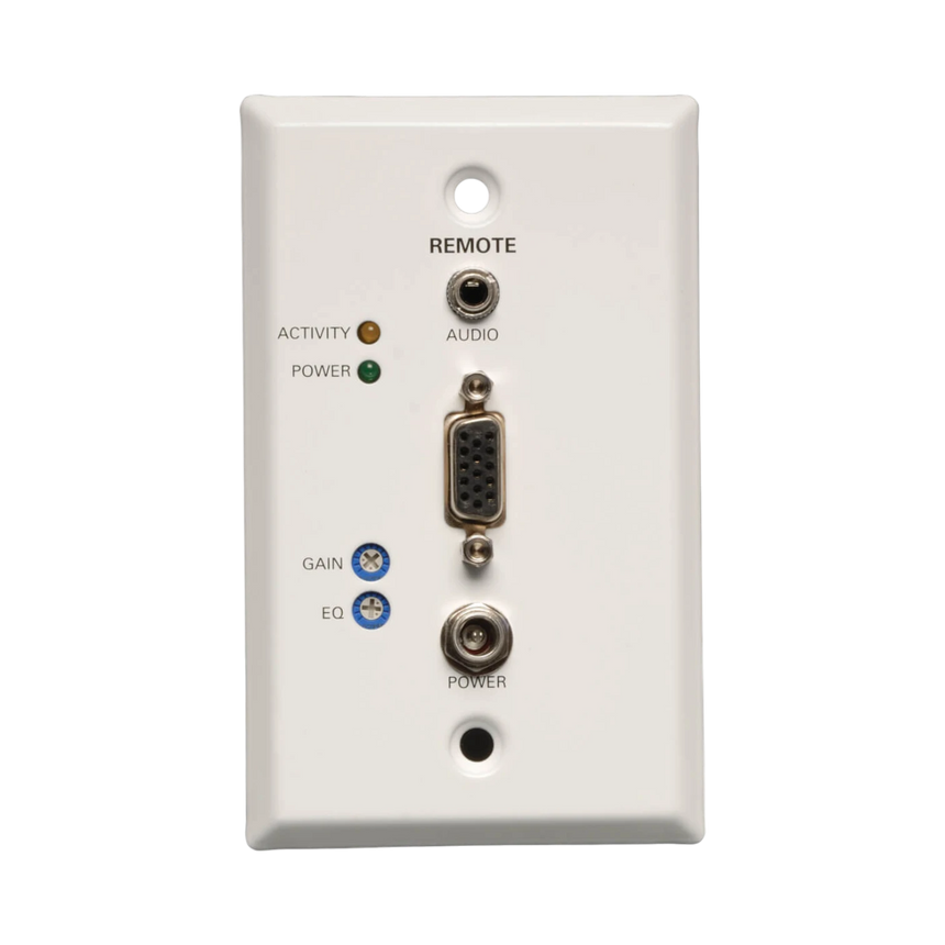 Tripp Lite VGA over Cat5/6 Extender, Wall Plate Receiver for Video/Audio, Up to 1000 ft. (305 m), TAA — Being Shipped