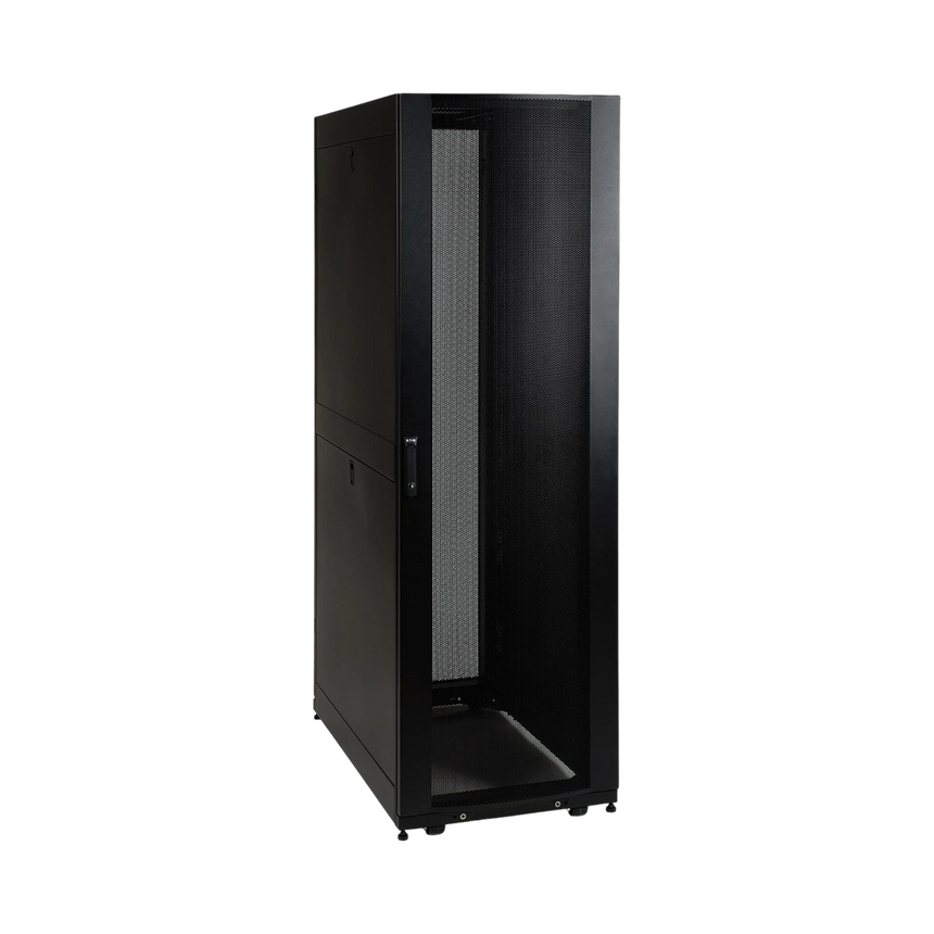 Tripp Lite 42U SmartRack Standard-Depth Rack Enclosure Cabinet, Threaded 10-32 Mounting Holes with doors & side panels — Being Shipped