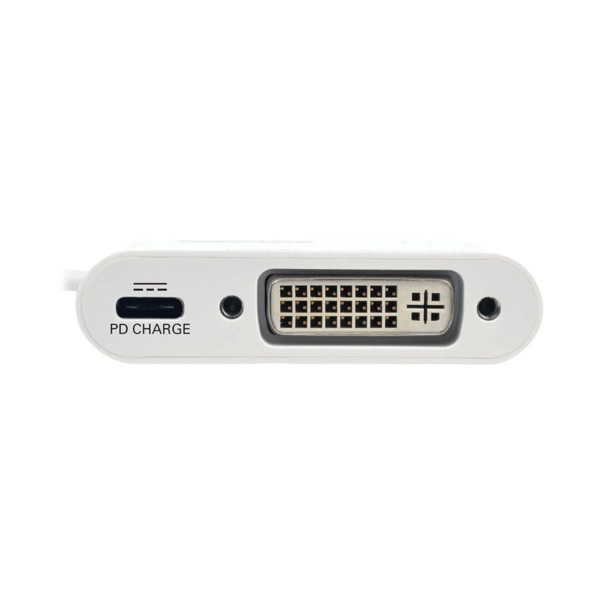 Tripp Lite USB-C to DVI Adapter with PD Charging (White) — Being Shipped