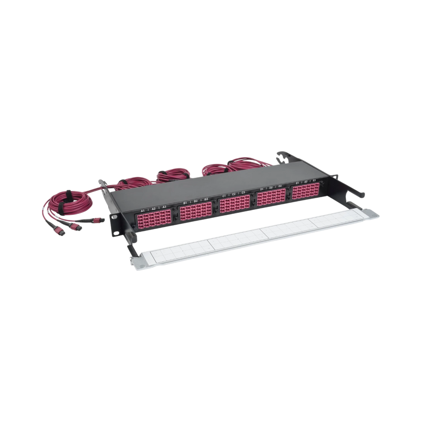 Tripp Lite 40/100Gb Fiber Breakout Patch Panel, 40Gb to 4 x 10Gb, 100Gb to 4 x 25Gb, 15 MTP QSFP to 60 LC Duplex OM4 50/125 Multimode Ports, 1U — Being Shipped
