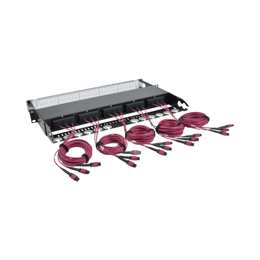 Tripp Lite 40/100Gb Fiber Breakout Patch Panel, 40Gb to 4 x 10Gb, 100Gb to 4 x 25Gb, 15 MTP QSFP to 60 LC Duplex OM4 50/125 Multimode Ports, 1U — Being Shipped