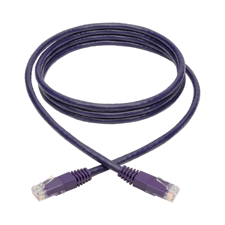 Tripp Lite Cat6 Gigabit Molded (UTP) Ethernet Cable (RJ45 M/M), PoE, Purple, 6 ft. (1.83 m) — Being Shipped