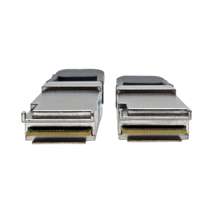 Tripp Lite QSFP+ to QSFP+ Active Optical Cable - 40Gb, AOC, M/M, Aqua, 15 m (49.2 ft.) — Being Shipped