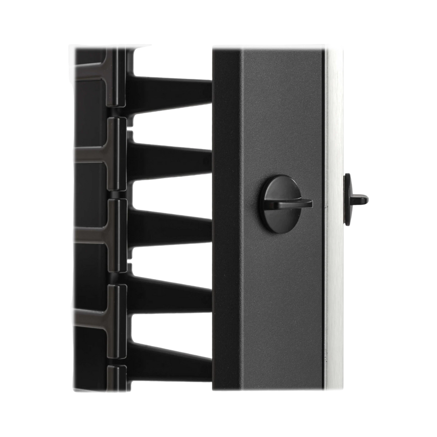 Tripp Lite High-Capacity Vertical Cable Manager, Deep Double Finger Duct with Cover, Single Sided, 6 in. Wide, Black, 7 ft. (2.2 m) — Being Shipped