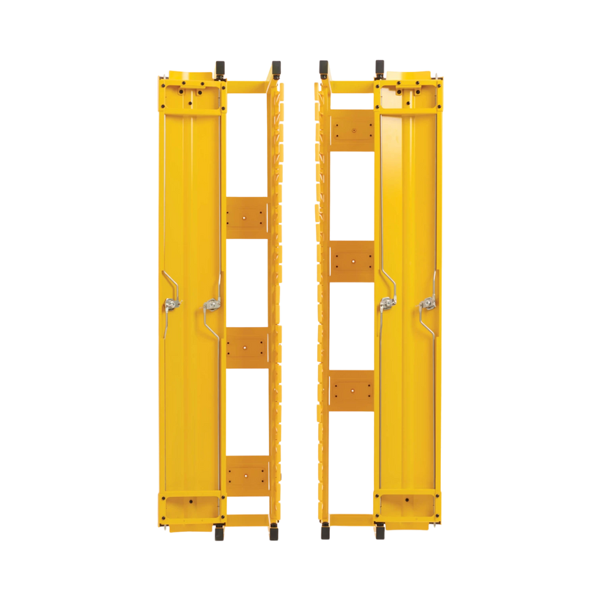 Tripp Lite High-Capacity Vertical Cable Manager, Deep Double Finger Duct with Cover, Single Sided, 6 in. Wide, Yellow, 7 ft. (2.2 m) — Being Shipped