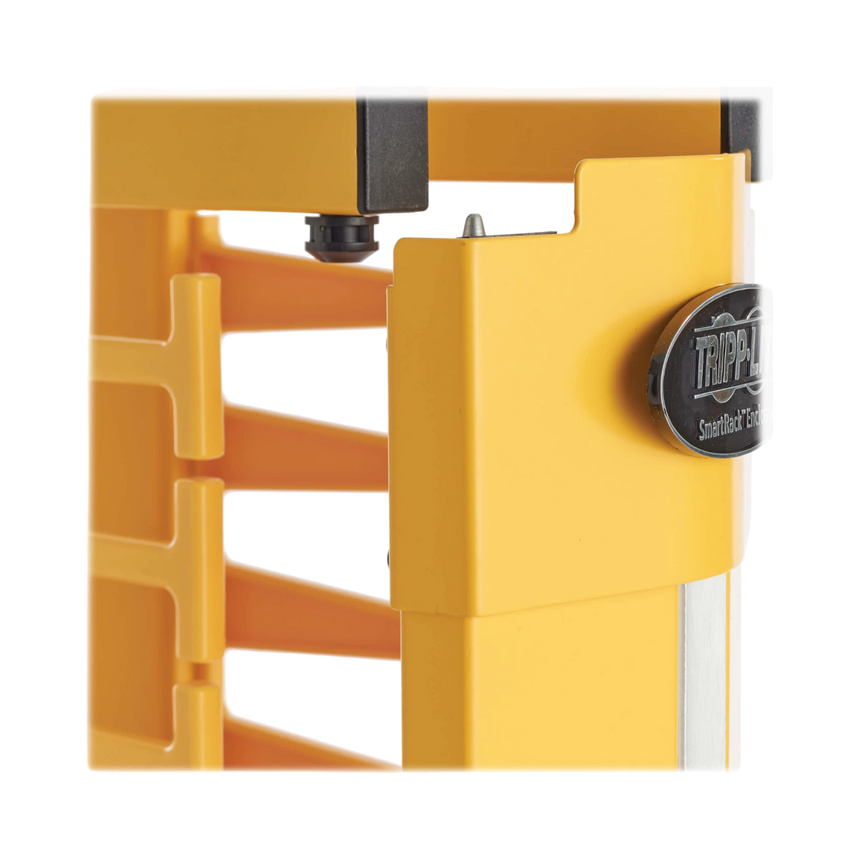 Tripp Lite High-Capacity Vertical Cable Manager, Deep Double Finger Duct with Cover, Single Sided, 6 in. Wide, Yellow, 7 ft. (2.2 m) — Being Shipped