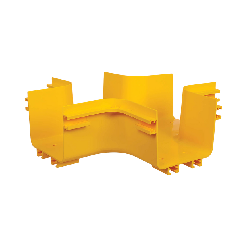 Tripp Lite Toolless Horizontal 4-Way Junction for Fiber Routing System, 120 mm (5 in.) — Being Shipped