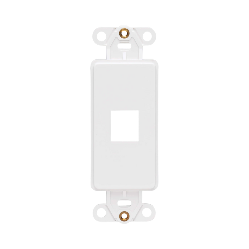 Tripp Lite Center Plate Insert, Decora Style, Vertical, 1 Port, TAA — Being Shipped