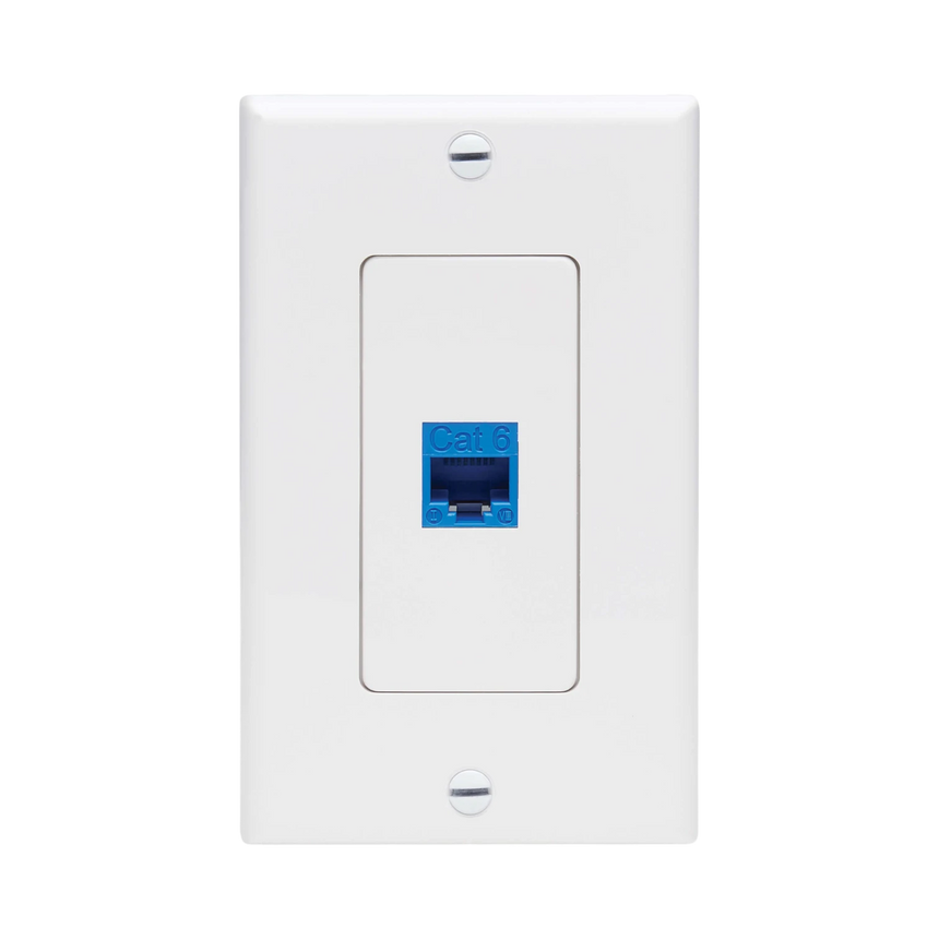 Tripp Lite Center Plate Insert, Decora Style, Vertical, 1 Port, TAA — Being Shipped