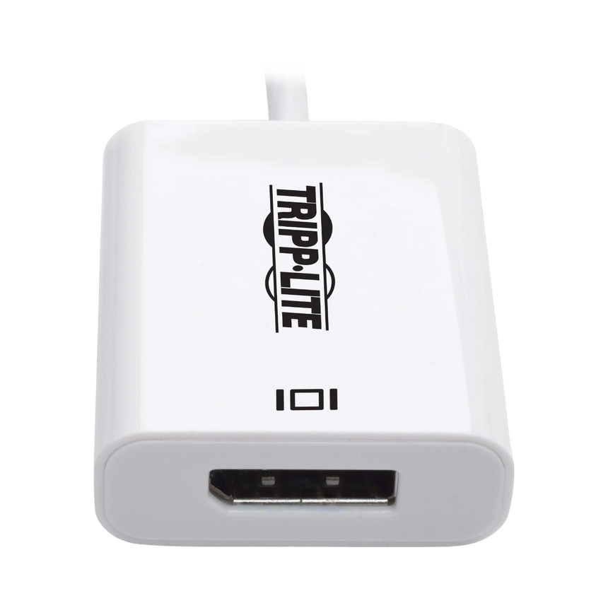 Tripp Lite USB-C to DisplayPort Active Adapter Cable with Equalizer (M/F), UHD 8K, HDR, DP 1.4, White, 6 in. (15.2 cm) — Being Shipped