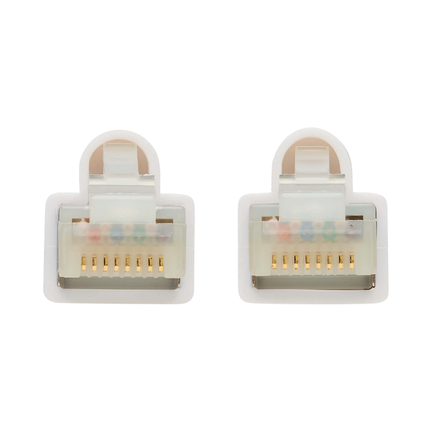 Tripp Lite Safe-IT Cat6a 10G Snagless Antibacterial S/FTP Ethernet Cable (RJ45 M/M), PoE, White, 3 ft. (0.91 m), TAA — Being Shipped