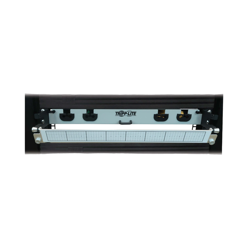 Tripp Lite Preloaded Fiber Panel, 1U, 2x (12F MTP/MPO-APC to 4x LC Duplex F/M) 8F Trunk Cables, OS2 Singlemode, 20 m (65.6 ft.) — Being Shipped