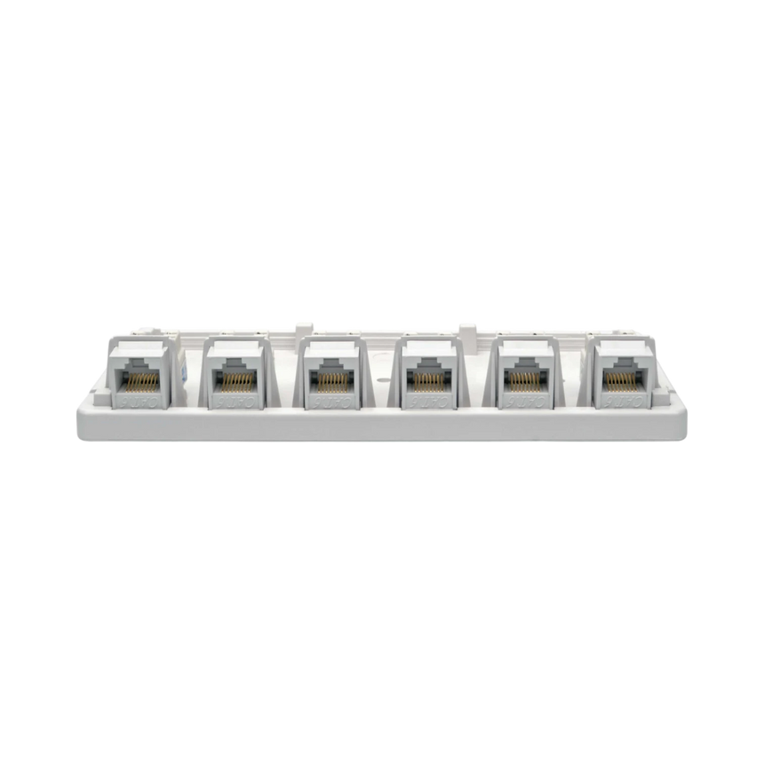 Tripp Lite Pre-Configured Unshielded Cat6 6-Port Surface-Mount Box, 110 IDC, RJ45, White — Being Shipped