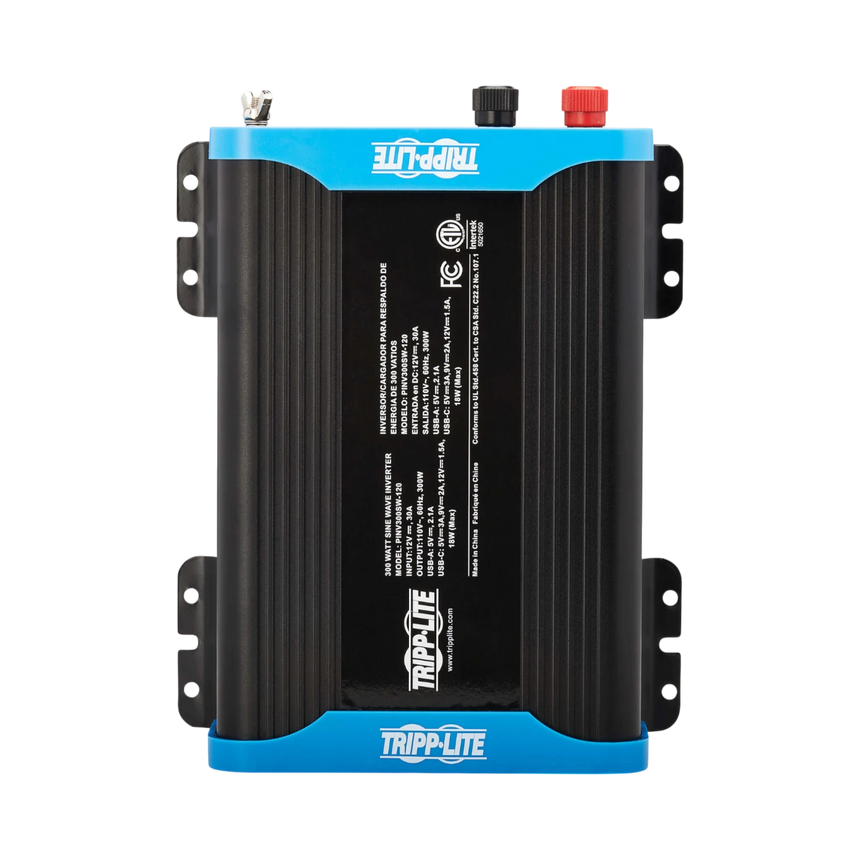 Tripp Lite 300W Compact Power Inverter - 2x 5-15R, USB Charging, Pure Sine Wave — Being Shipped