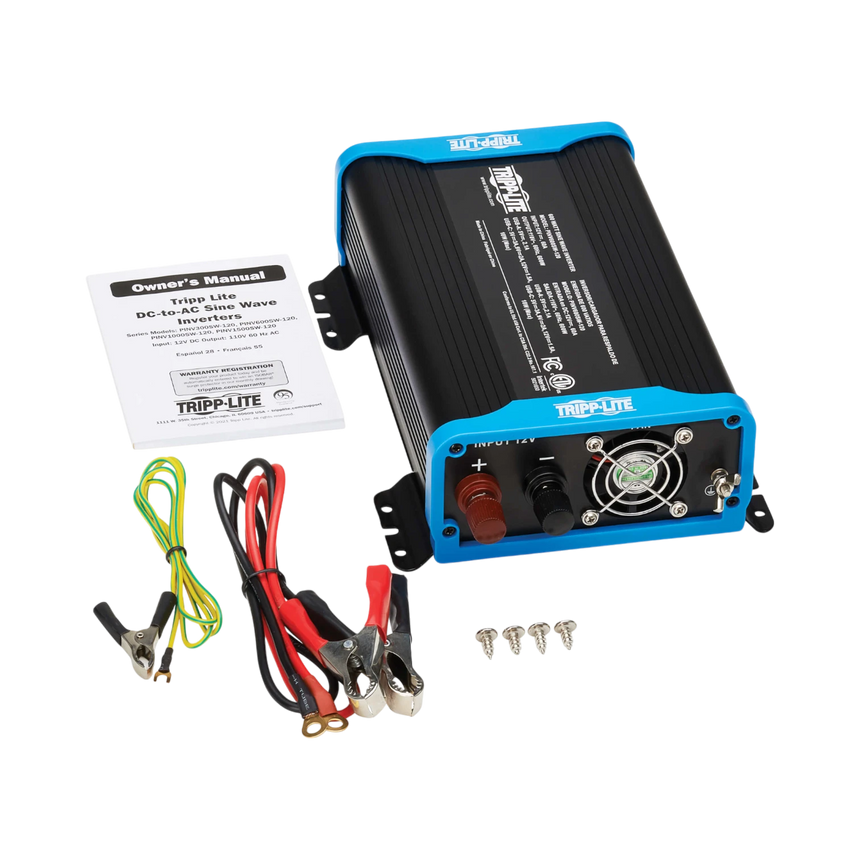 Tripp Lite 600W Light-Duty Compact Power Inverter, 2x 5-15R, USB Charging, Pure Sine Wave — Being Shipped
