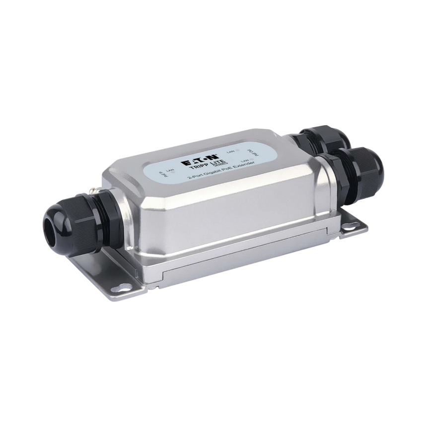 Tripp Lite 2-Port Gigabit Ethernet PoE+ Extender/Repeater, Cat5e/6/6a, 95W, IP67, IK10, 328 ft. (100 m) — Being Shipped