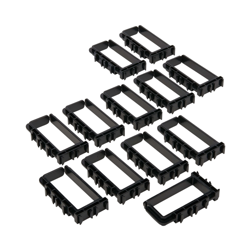 Tripp Lite Cable Management Rings for Rack Enclosures, Button Mount, Small, 2 x 4 in., 12 Pack — Being Shipped