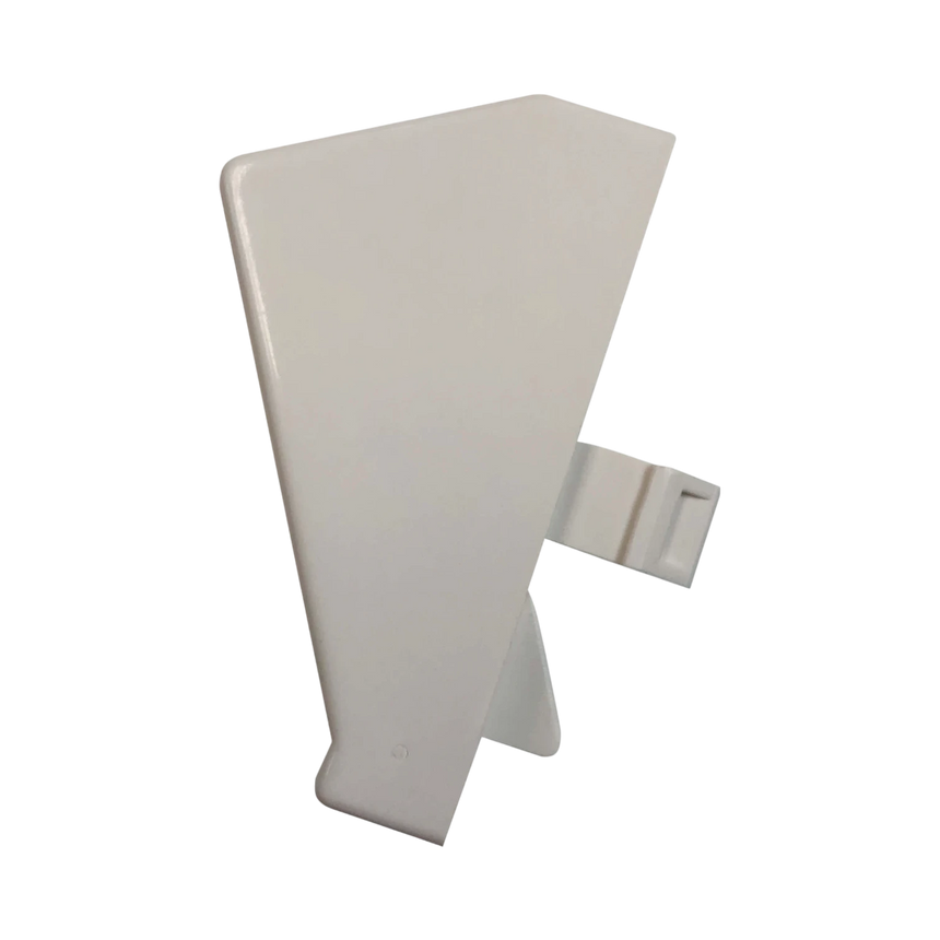 Tripp Lite 1-Port European-Style Insert, Unloaded Shuttered Angled Module, Icon Tab, White, TAA — Being Shipped