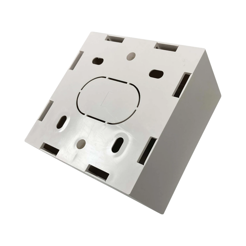 Tripp Lite Single-Gang Surface Mounting Box, UK Style, 86 x 86 x 47 mm, White, TAA — Being Shipped